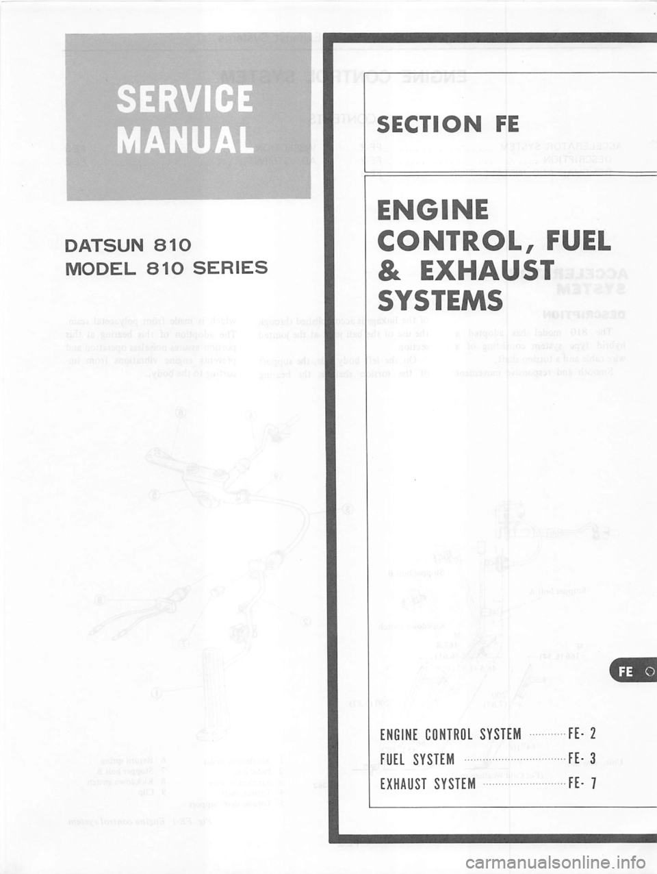 DATSUN 810 1979 Service Manual DATSUN 810 1979 Service Manual