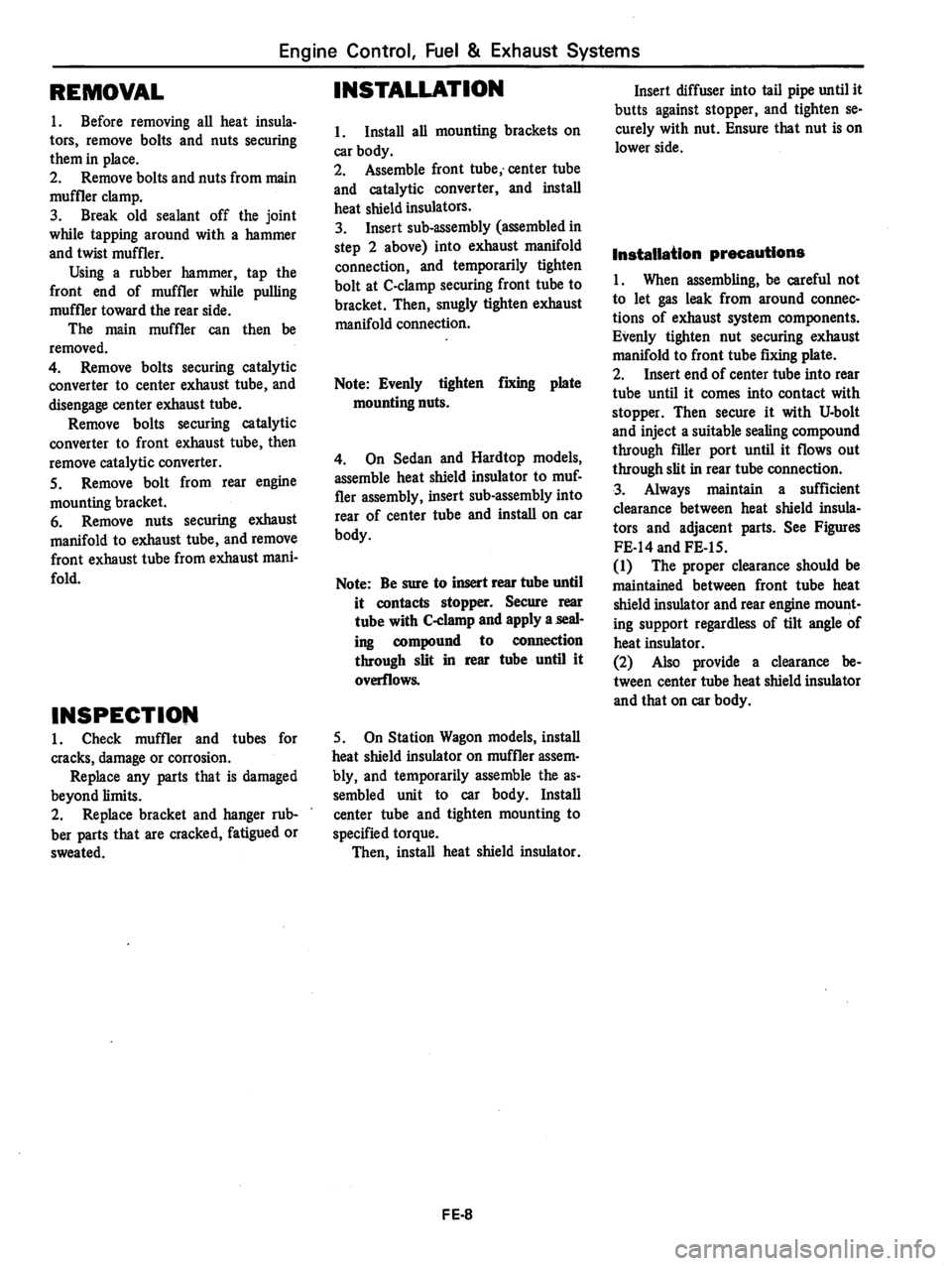 DATSUN 810 1979 Service Manual DATSUN 810 1979 Service Manual