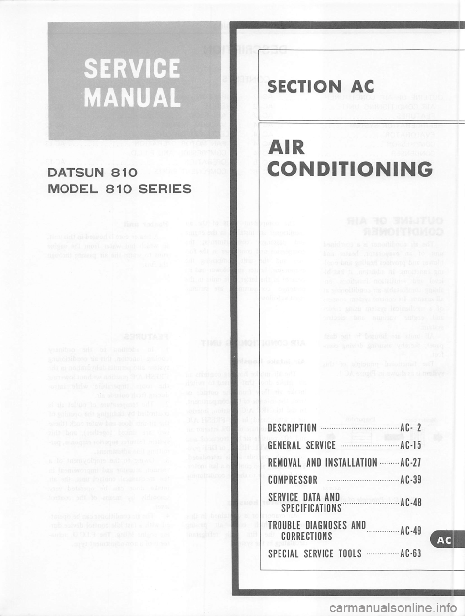 DATSUN 810 1979  Service Manual 