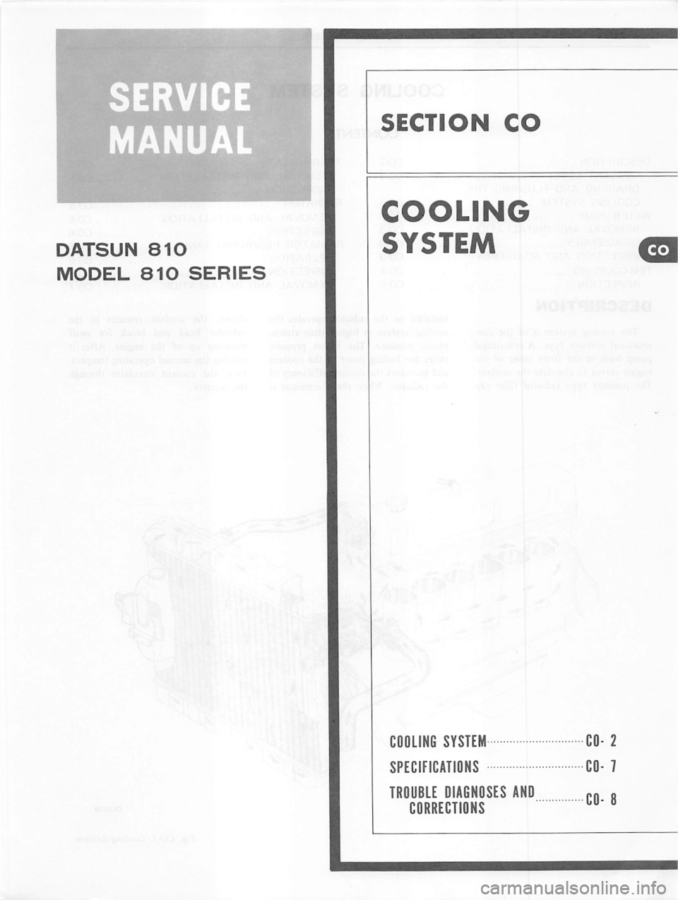 DATSUN 810 1979 Repair Manual DATSUN 810 1979 Repair Manual