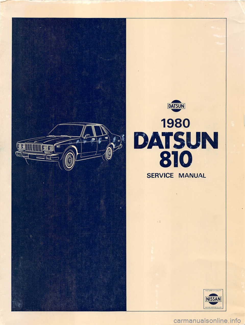DATSUN 810 1980  Service Manual 