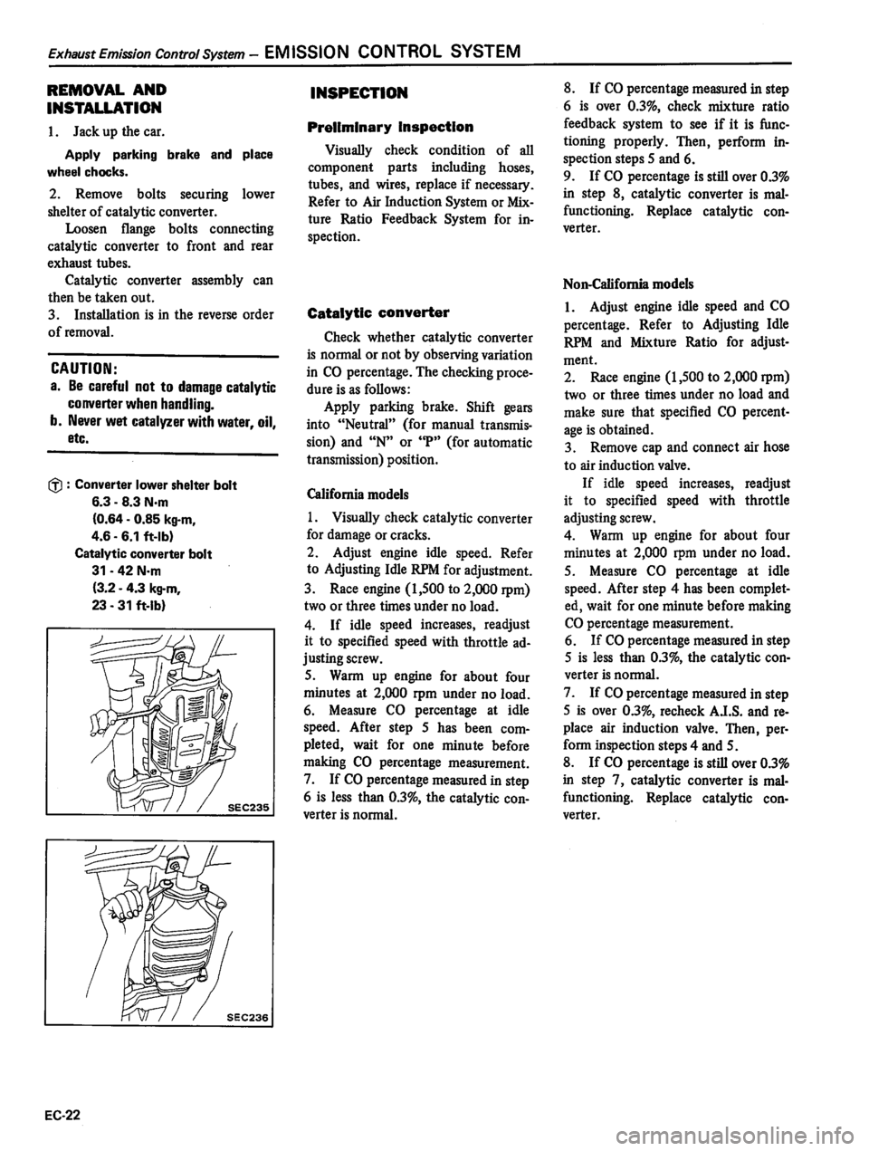 DATSUN 810 1980 Service Manual DATSUN 810 1980 Service Manual