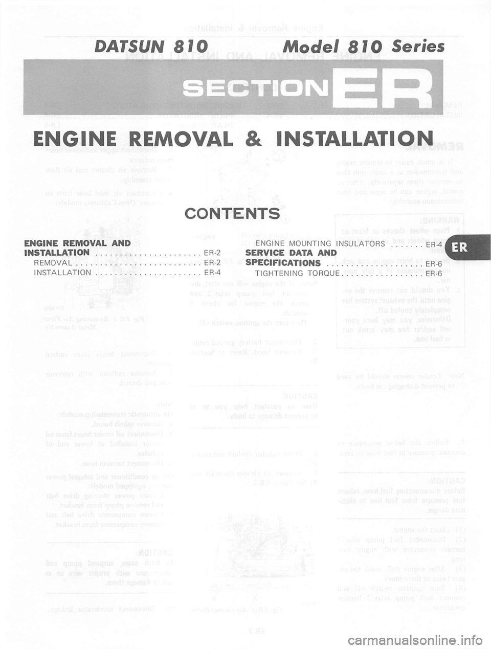 DATSUN 810 1980 Service Manual DATSUN 810 1980 Service Manual