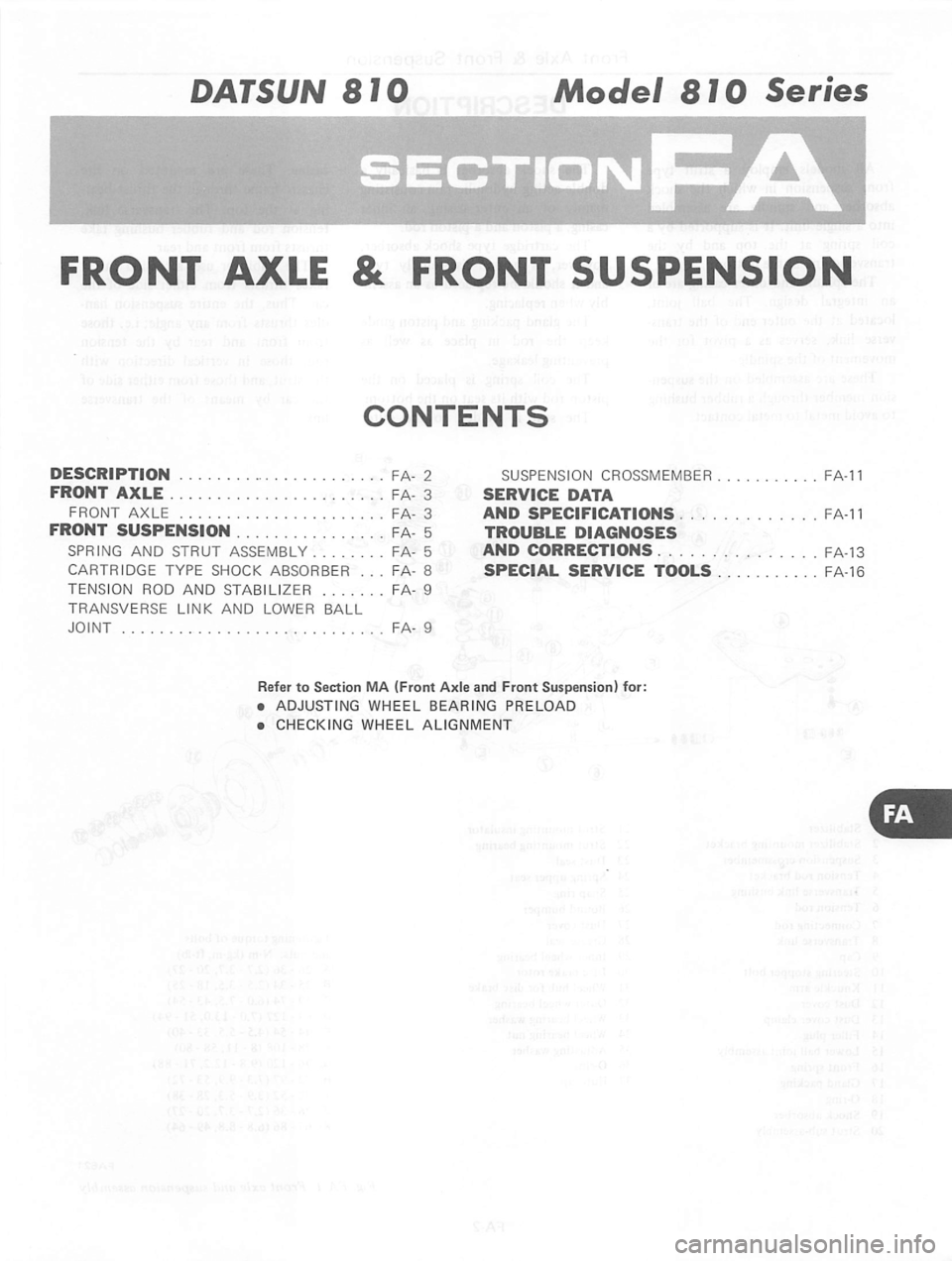 DATSUN 810 1980 Service Manual DATSUN 810 1980 Service Manual