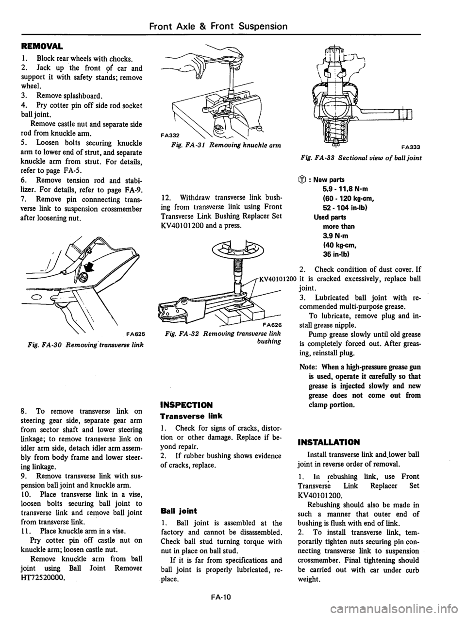 DATSUN 810 1980 Service Manual DATSUN 810 1980 Service Manual