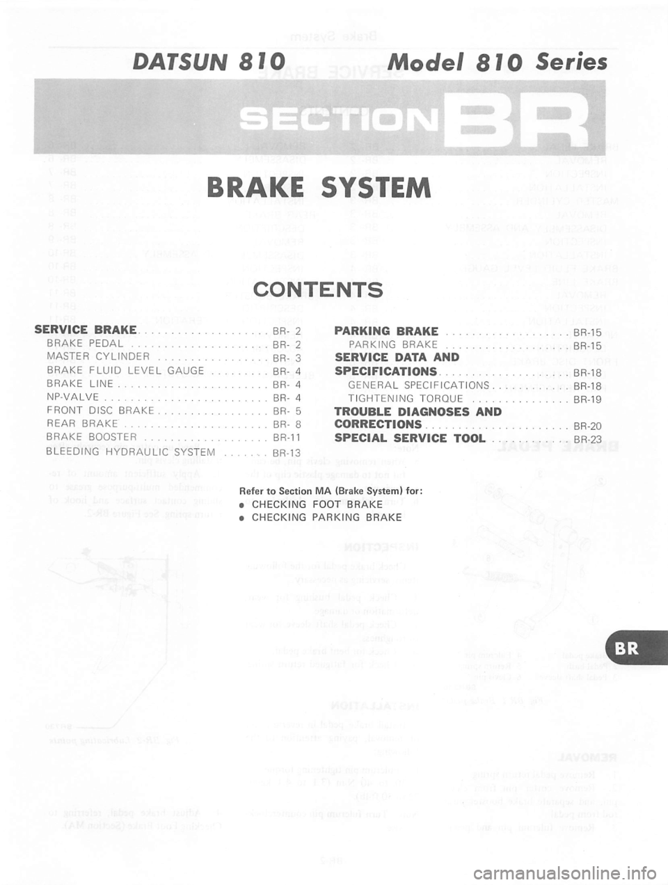 DATSUN 810 1980 Service Manual DATSUN 810 1980 Service Manual