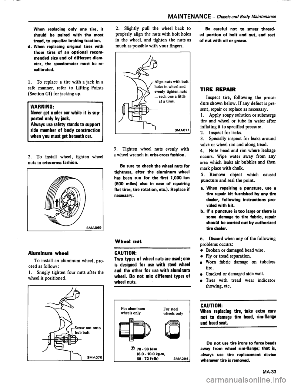 DATSUN 810 1980 Workshop Manual 