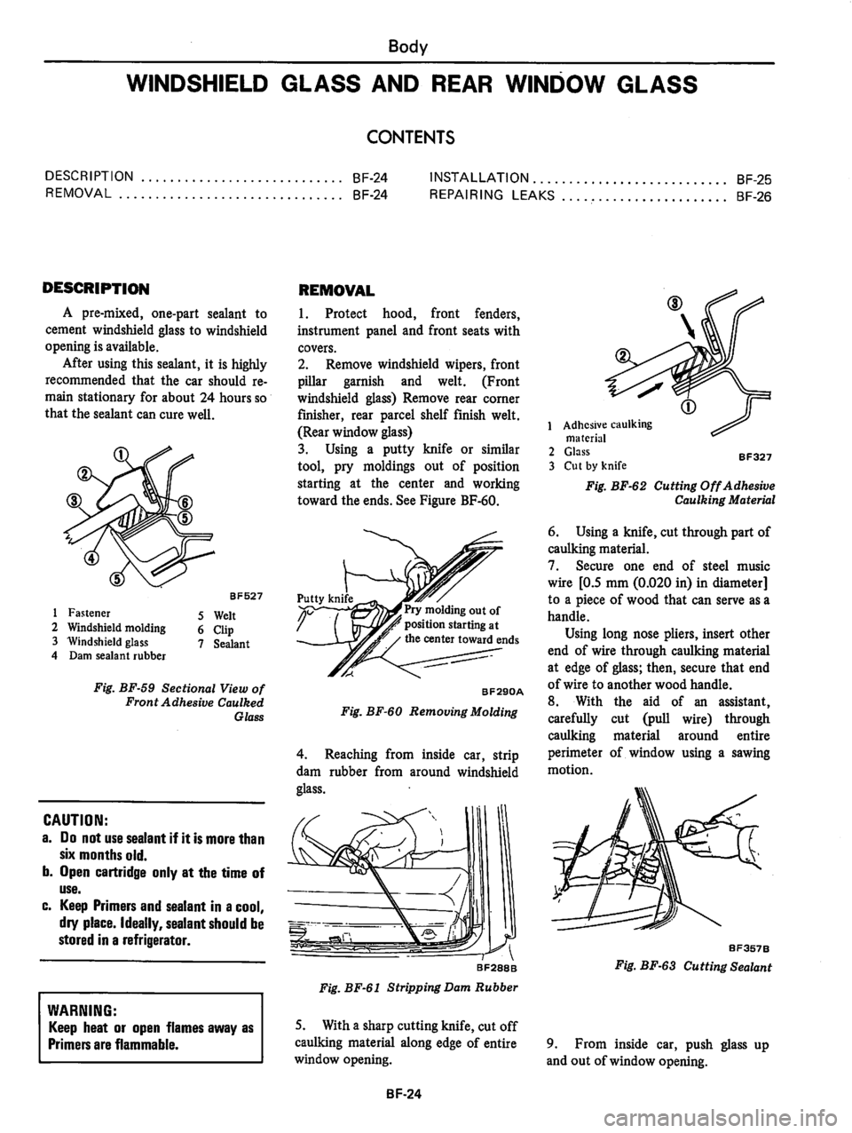 DATSUN 810 1980 Service Manual DATSUN 810 1980 Service Manual