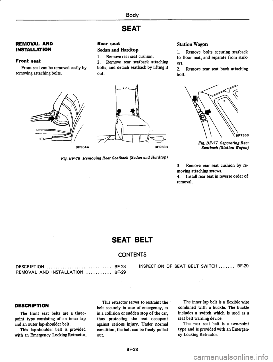DATSUN 810 1980 Service Manual DATSUN 810 1980 Service Manual