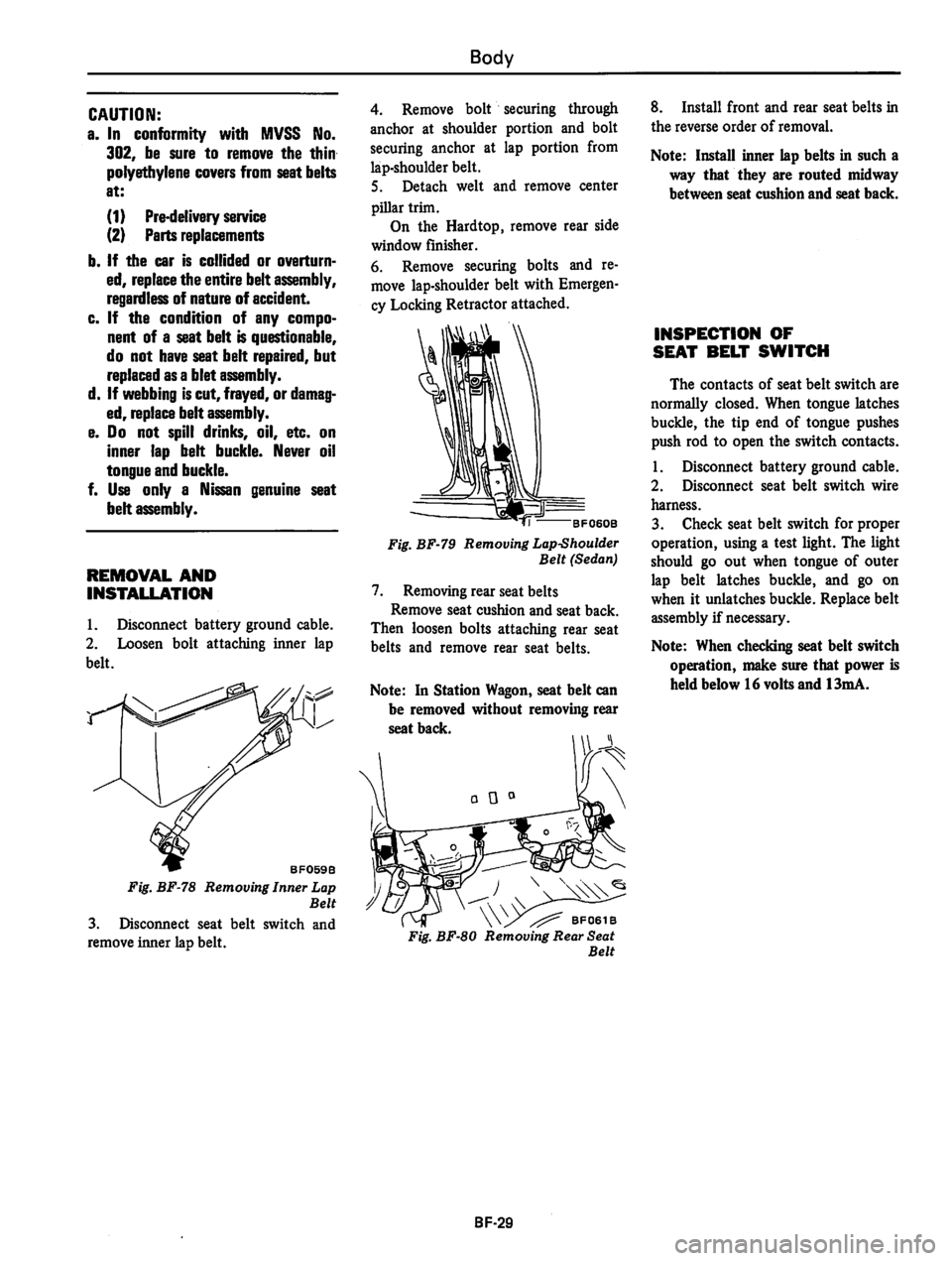 DATSUN 810 1980 Service Manual DATSUN 810 1980 Service Manual