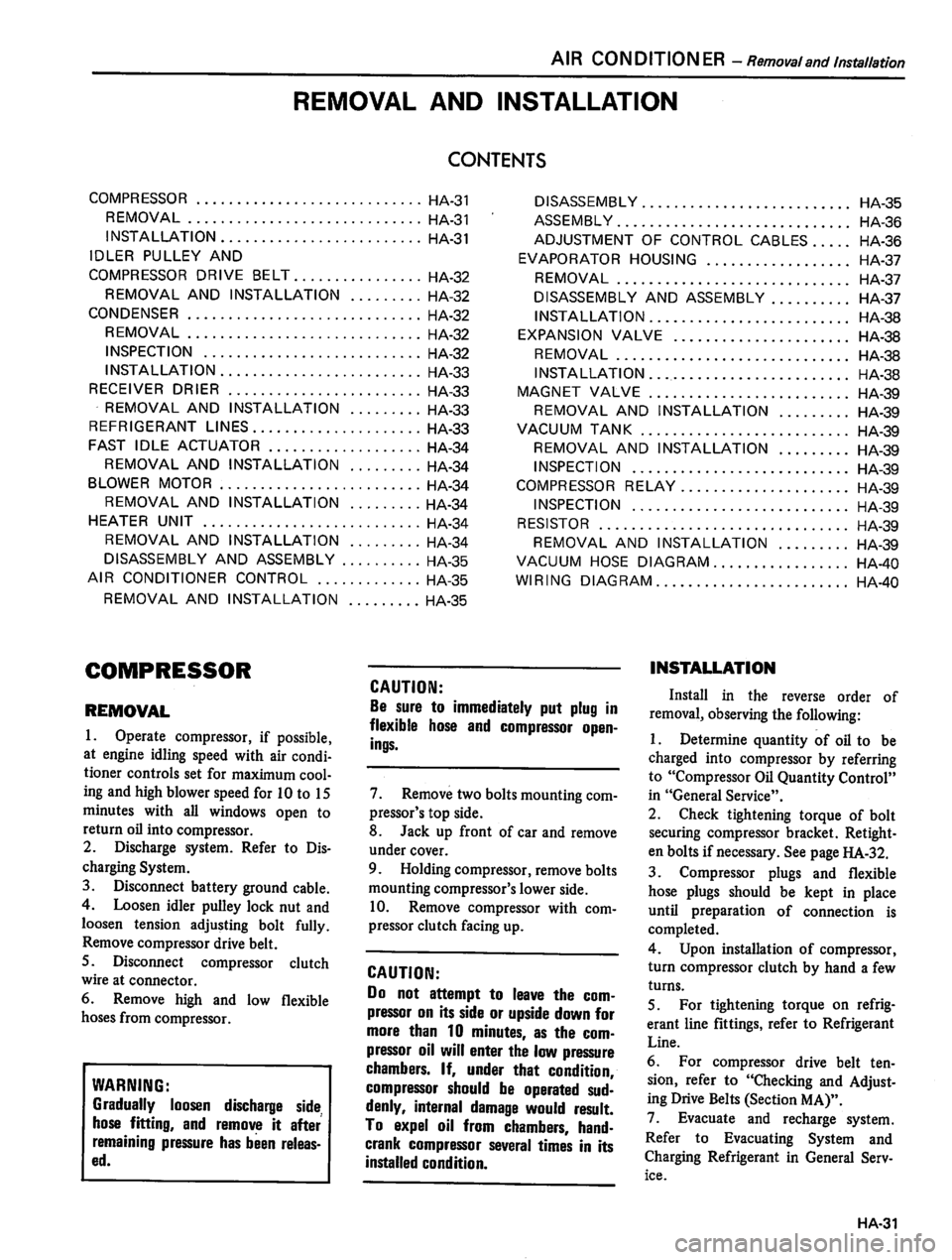 DATSUN 810 1980 Service Manual DATSUN 810 1980 Service Manual