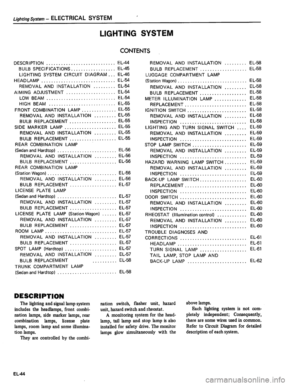DATSUN 810 1980  Service Manual 