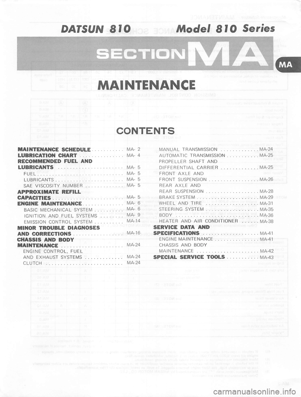 DATSUN 810 1980  Service Manual 
