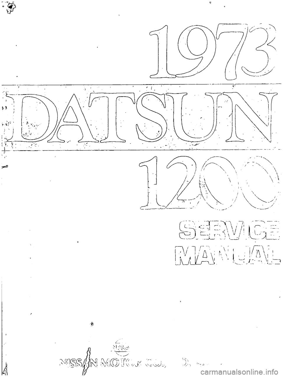 DATSUN B110 1973  Service Repair Manual 