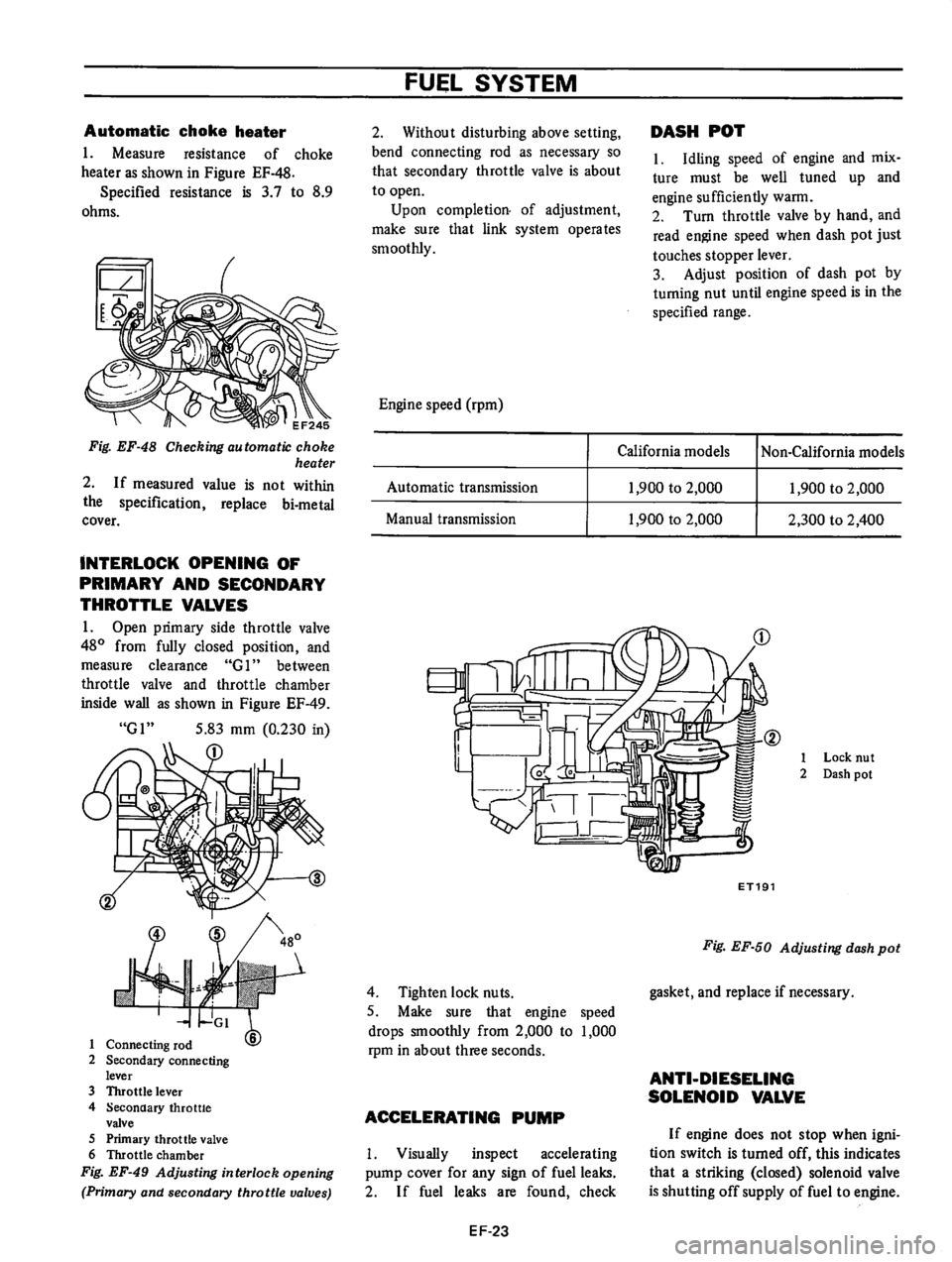 DATSUN B210 1976 Service Repair Manual DATSUN B210 1976 Service Repair Manual