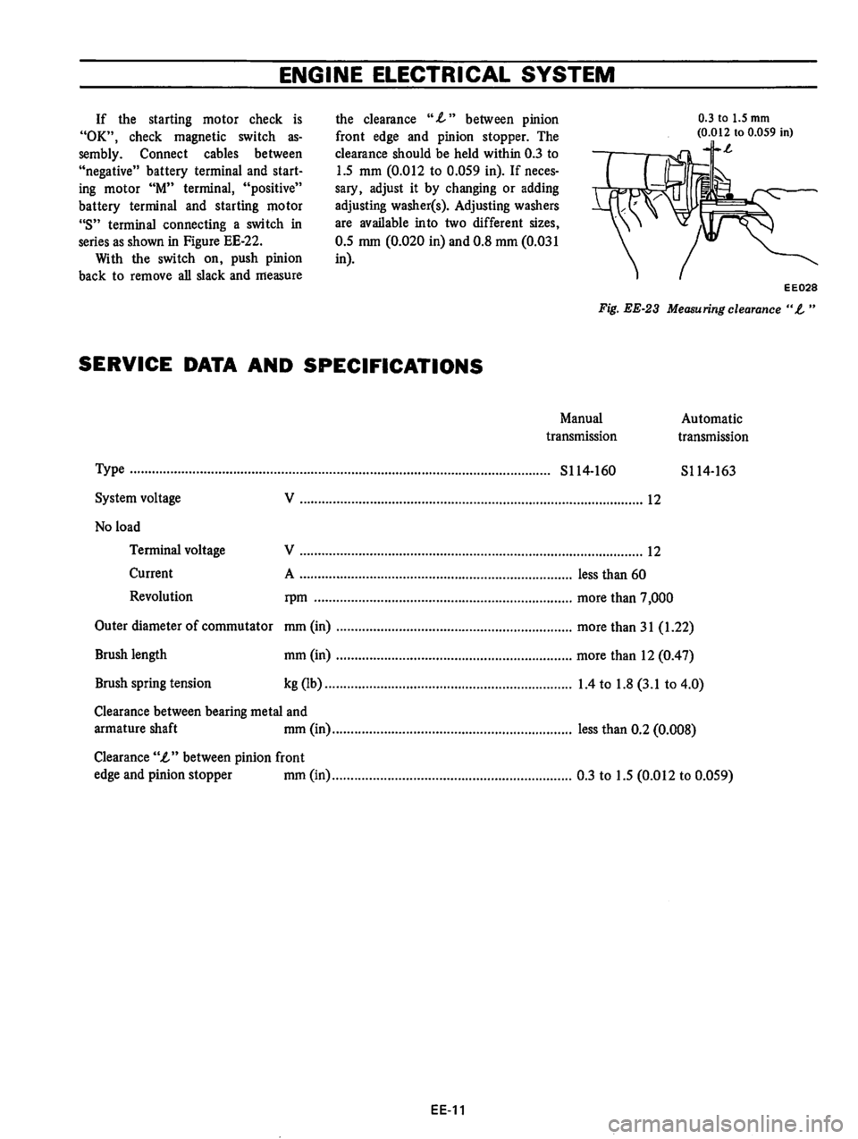 DATSUN B210 1976 Service Repair Manual DATSUN B210 1976 Service Repair Manual