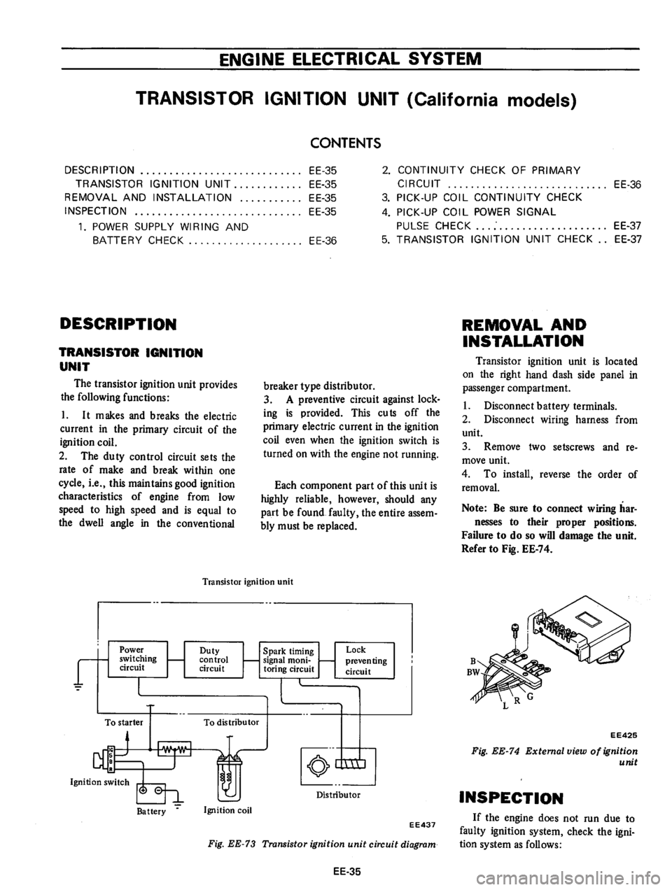 DATSUN B210 1976 Service Repair Manual DATSUN B210 1976 Service Repair Manual