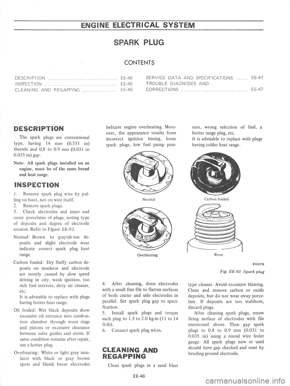 DATSUN B210 1976 Service Repair Manual DATSUN B210 1976 Service Repair Manual