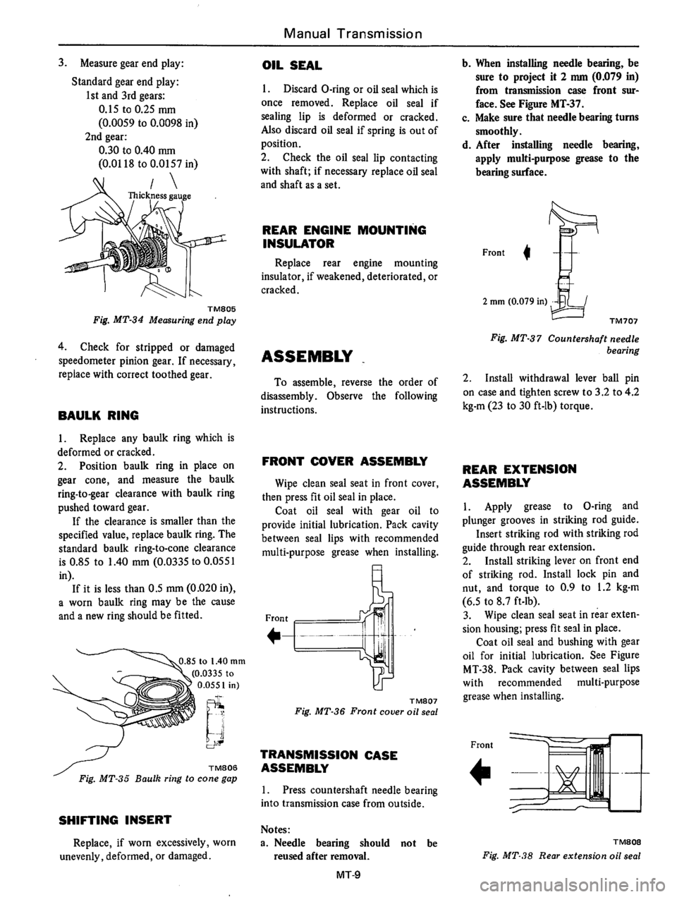 DATSUN B210 1976 Service Repair Manual DATSUN B210 1976 Service Repair Manual