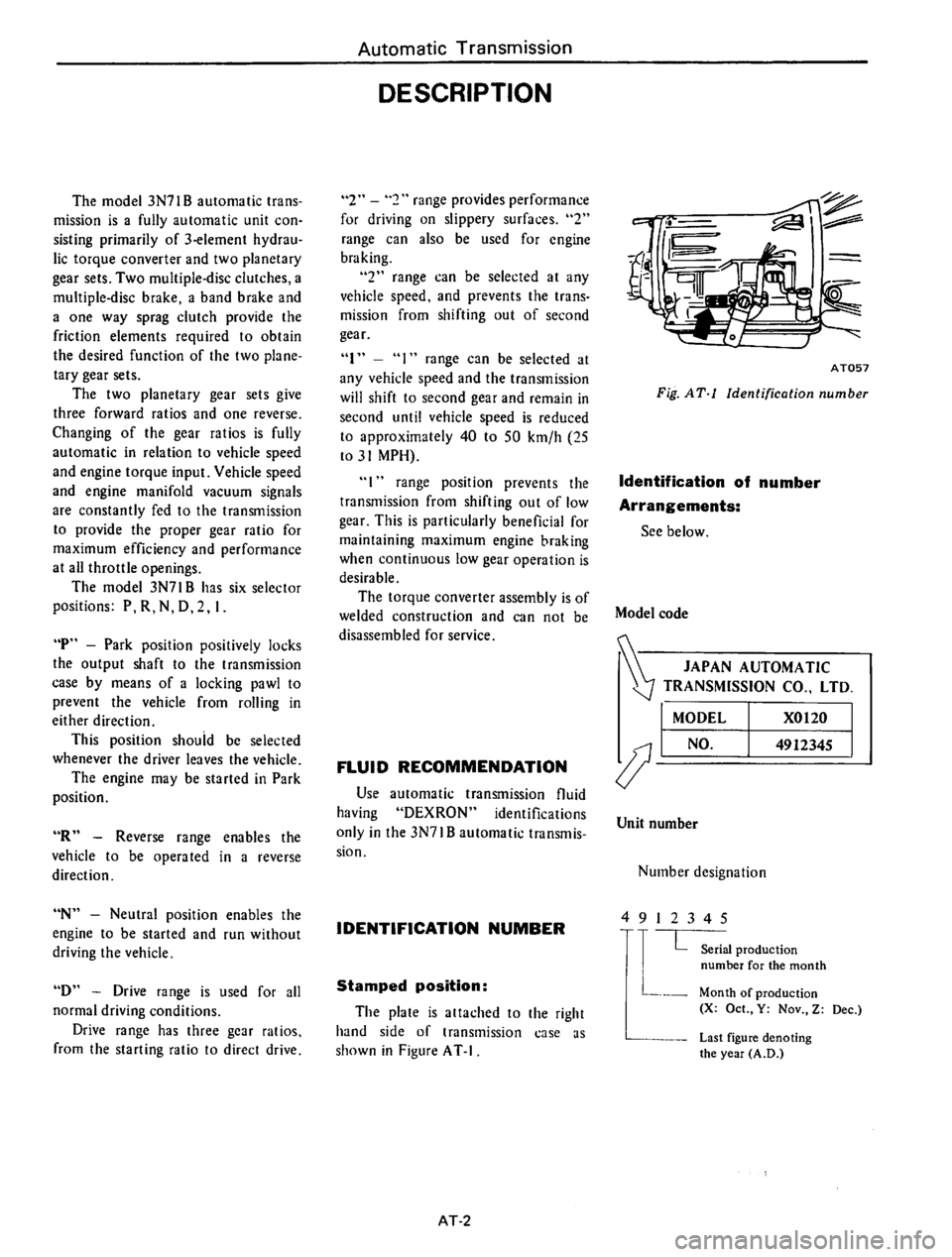 DATSUN B210 1976 Service Repair Manual DATSUN B210 1976 Service Repair Manual