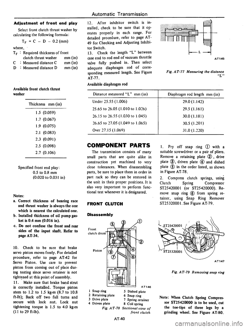 DATSUN B210 1976 Service Repair Manual DATSUN B210 1976 Service Repair Manual