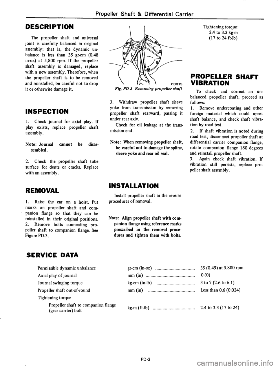 DATSUN B210 1976 Service Repair Manual DATSUN B210 1976 Service Repair Manual