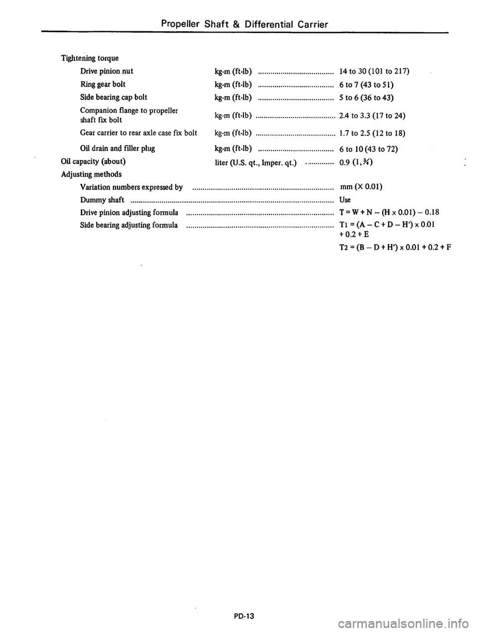 DATSUN B210 1976 Service Repair Manual DATSUN B210 1976 Service Repair Manual