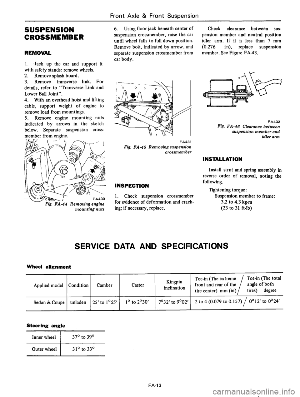 DATSUN B210 1976 Service Repair Manual DATSUN B210 1976 Service Repair Manual