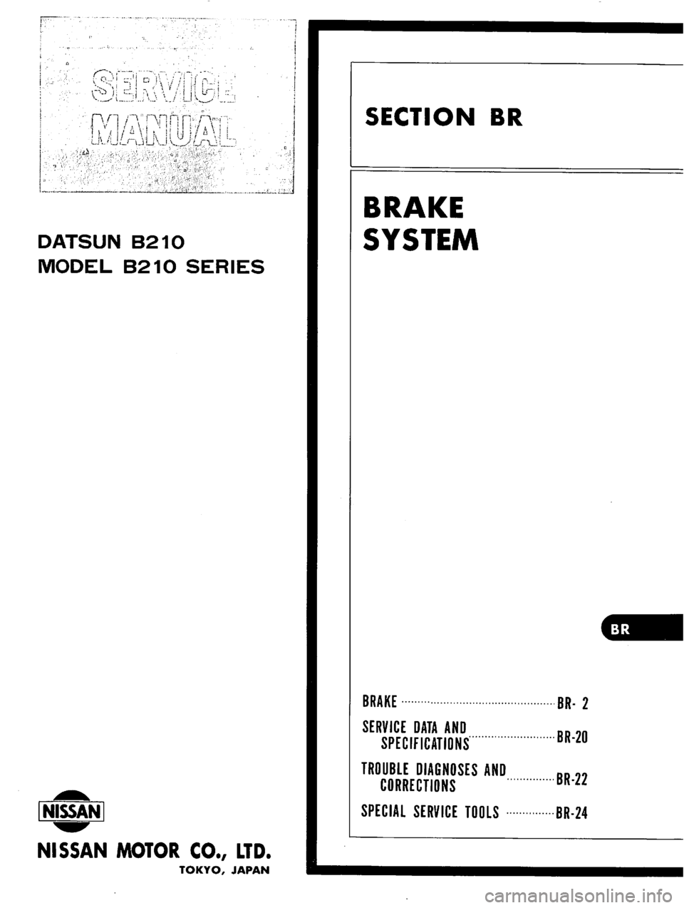 DATSUN B210 1976 Service Repair Manual DATSUN B210 1976 Service Repair Manual