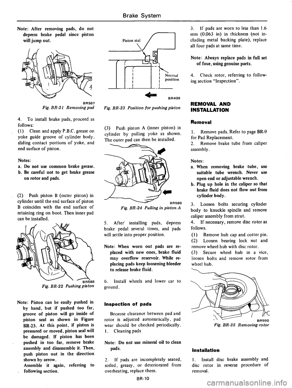 DATSUN B210 1976 Service Repair Manual DATSUN B210 1976 Service Repair Manual