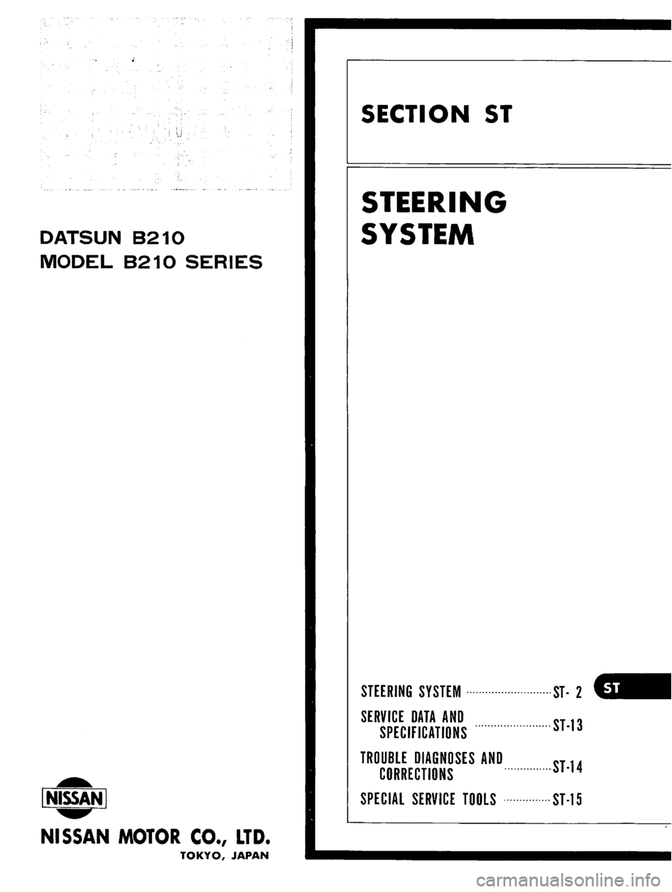 DATSUN B210 1976 Service Repair Manual DATSUN B210 1976 Service Repair Manual