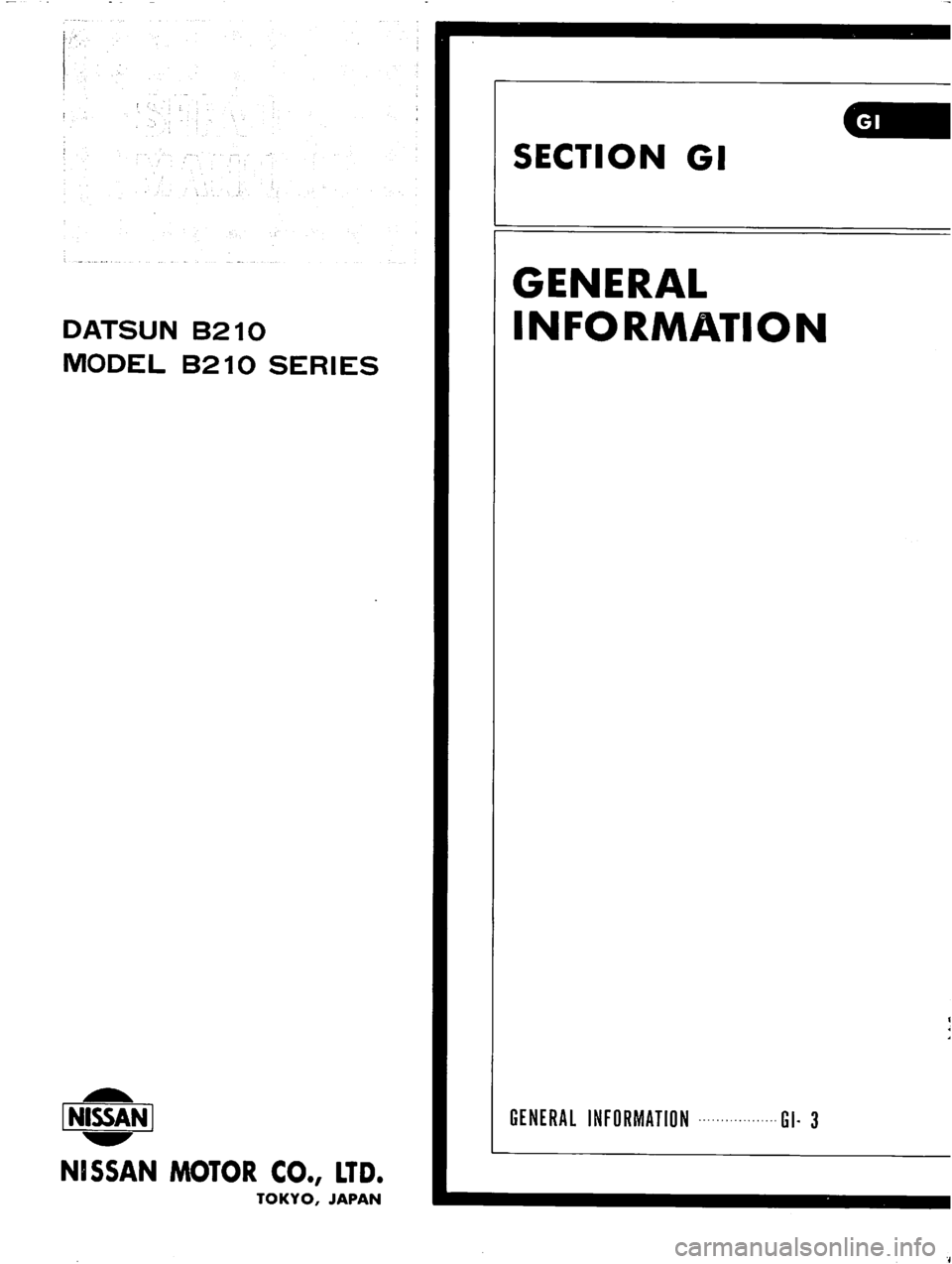 DATSUN B210 1976  Service Repair Manual 