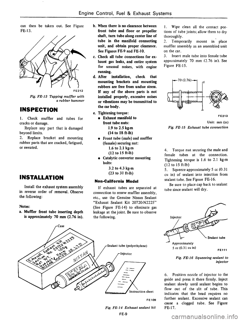 DATSUN B210 1976 Service Repair Manual DATSUN B210 1976 Service Repair Manual