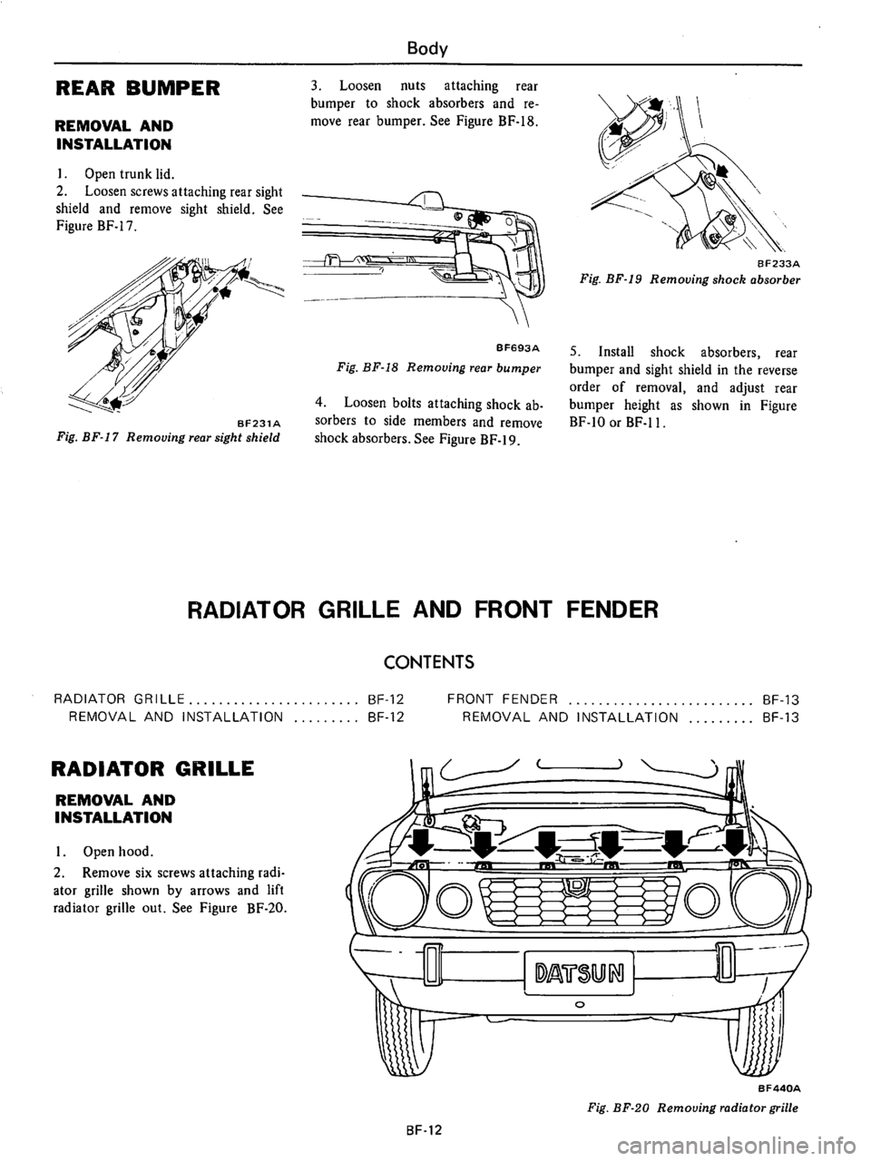 DATSUN B210 1976 Service Repair Manual DATSUN B210 1976 Service Repair Manual