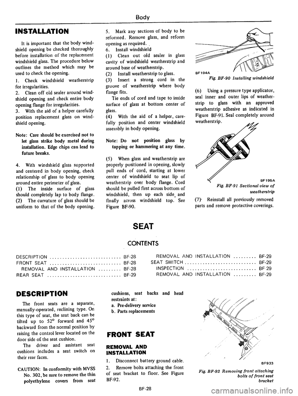 DATSUN B210 1976  Service Repair Manual 