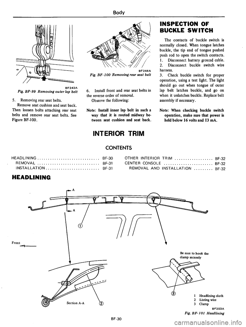 DATSUN B210 1976  Service Repair Manual 