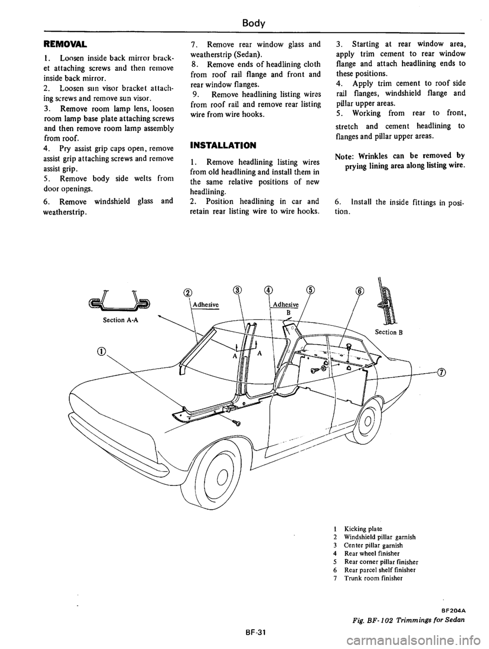 DATSUN B210 1976  Service Repair Manual 