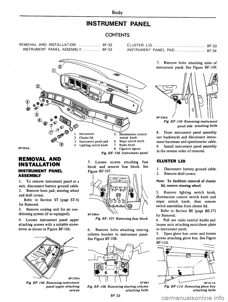 DATSUN B210 1976  Service Repair Manual 