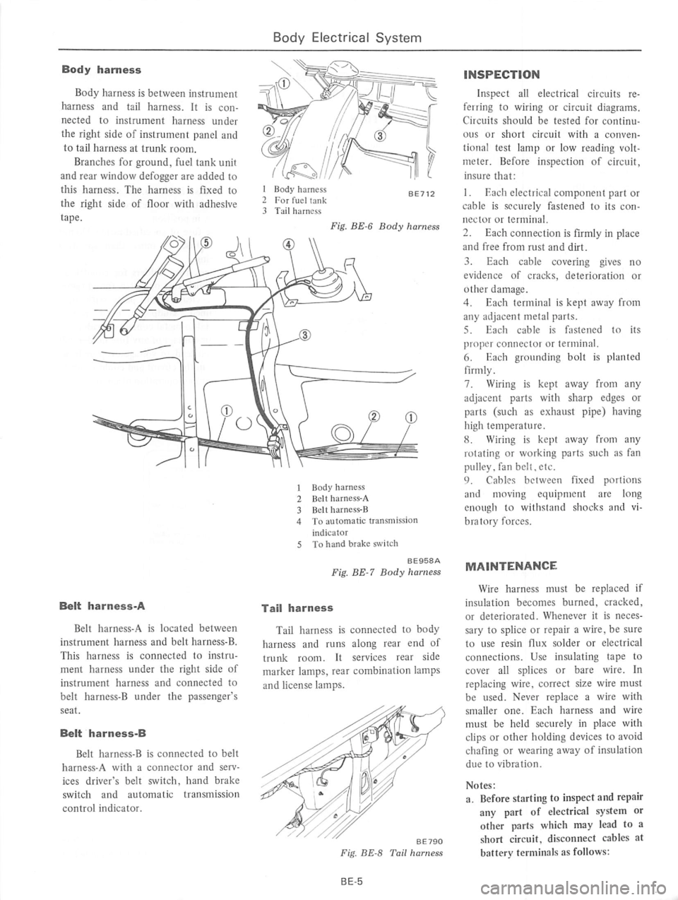 DATSUN B210 1976 Service Repair Manual DATSUN B210 1976 Service Repair Manual