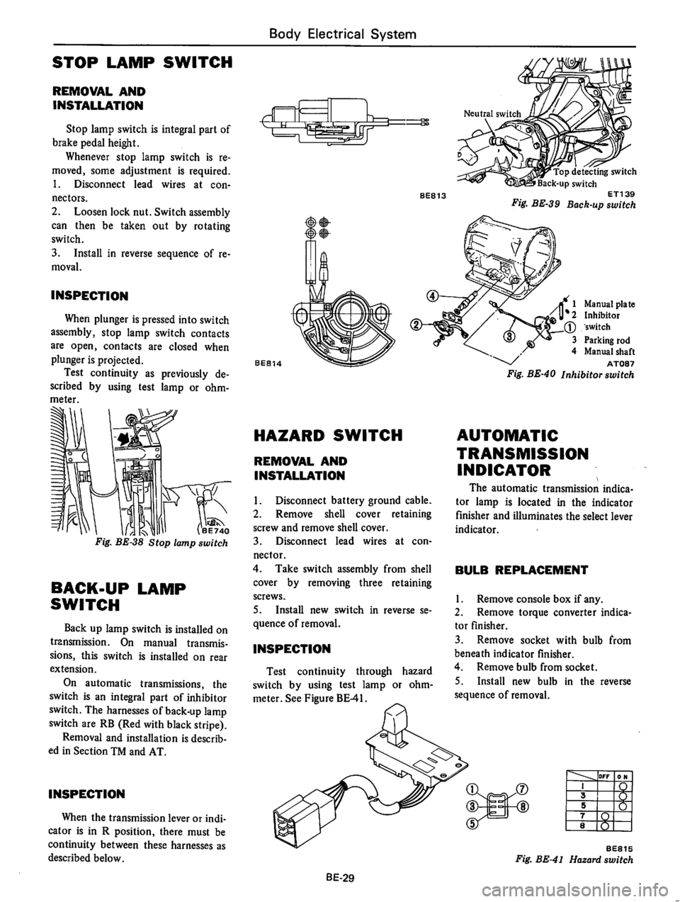 DATSUN B210 1976 Service Repair Manual DATSUN B210 1976 Service Repair Manual