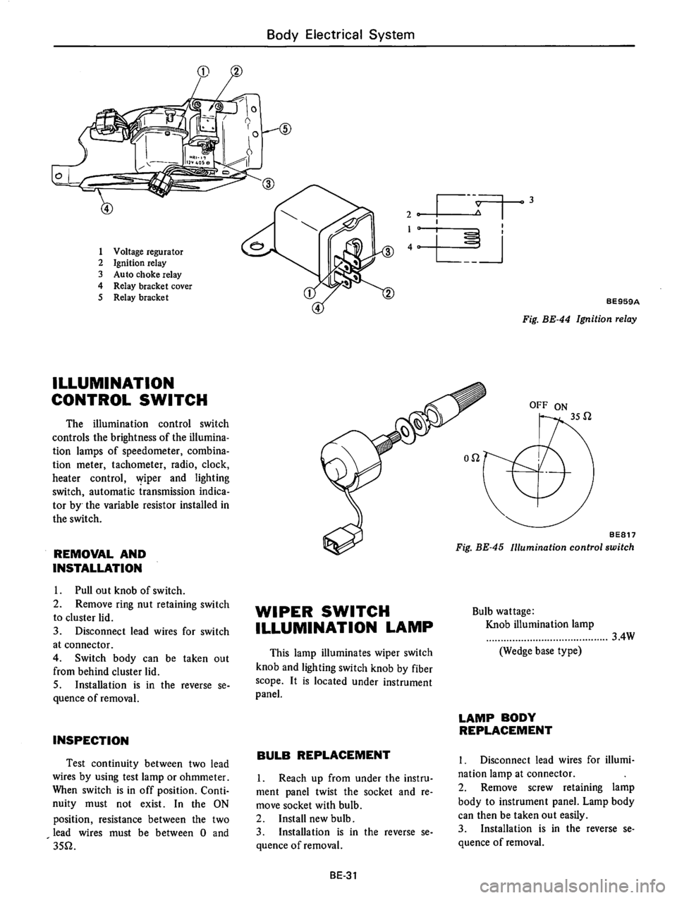DATSUN B210 1976 Service Repair Manual DATSUN B210 1976 Service Repair Manual