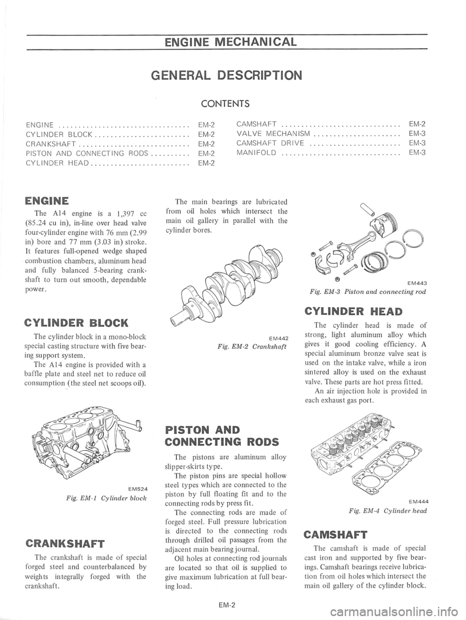 DATSUN B210 1976  Service Service Manual 