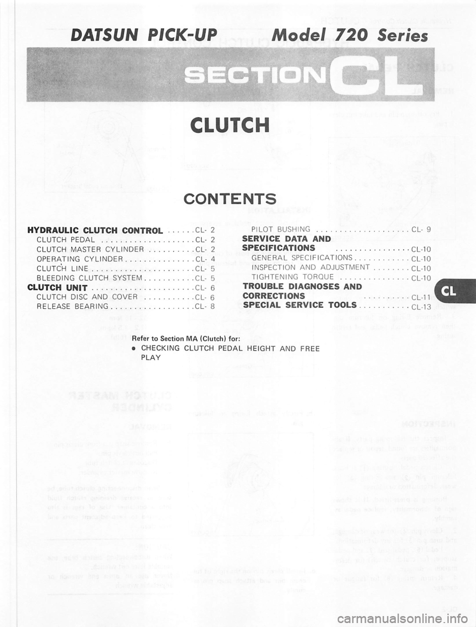 DATSUN PICK-UP 1980  Service Manual 