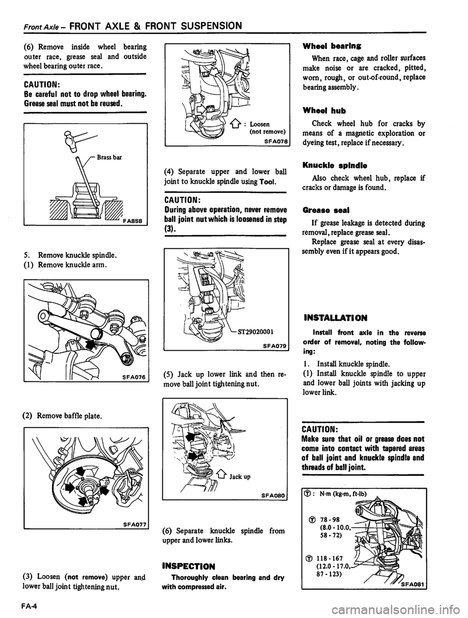 DATSUN PICK-UP 1980  Service Manual 