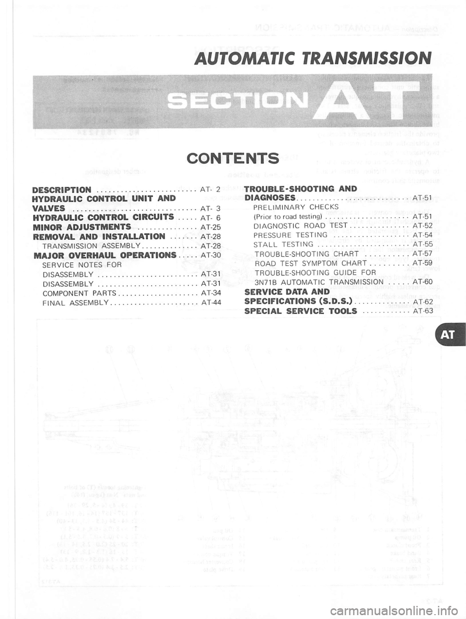 DATSUN PICK-UP 1981  Service Manual 