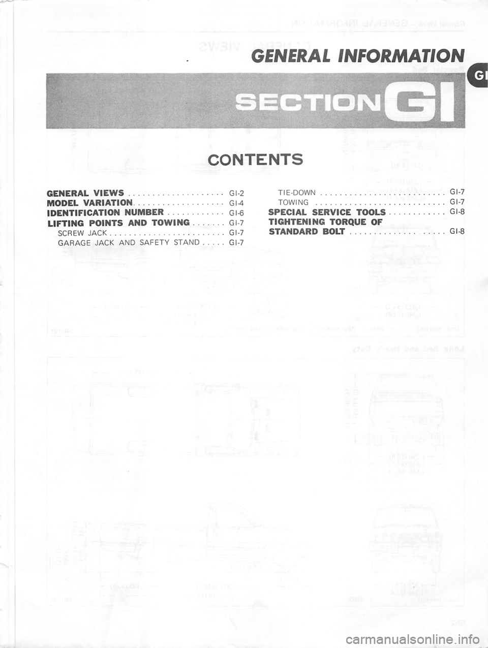 DATSUN PICK-UP 1981  Service Manual 
