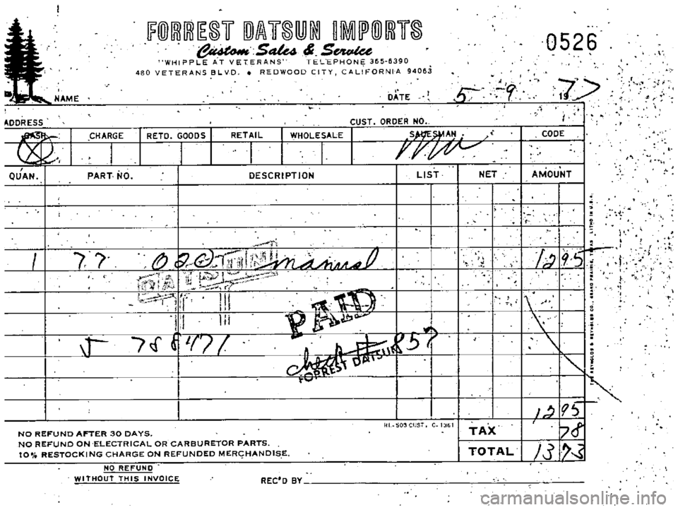 DATSUN PICK-UP 1977 Manual PDF 
NAME

DDR 
E55

I

OUAN

fr

1 
CHARGE

PART 
NO 
J

LIST

I
IFfIDrnJrnJ 
1r 
D 
fA 
1r 
ijJJlk1 
1
PlfIDrnJ1r

3u 
e 
Sa
u 
S
e

WHIPPL 
E 
AT

VETERANS 
TEL 
EPHONE 
3155 
6390

480 
VETERANS 
BL 
