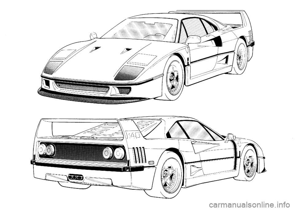 FERRARI F40 1992  Service Repair Manual 