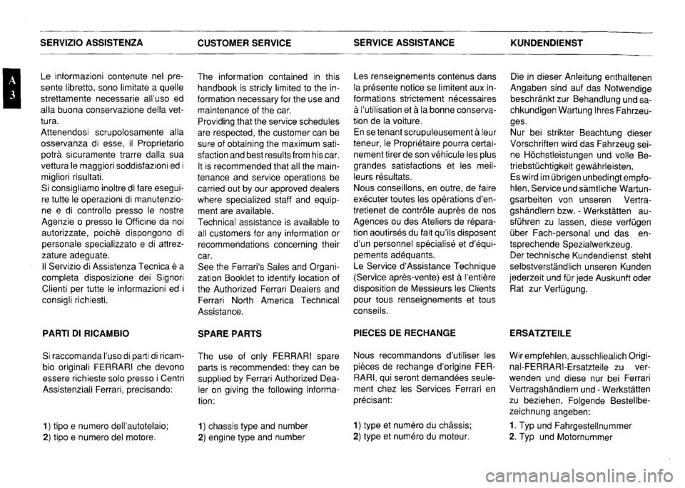 FERRARI F40 1992  Service Repair Manual 