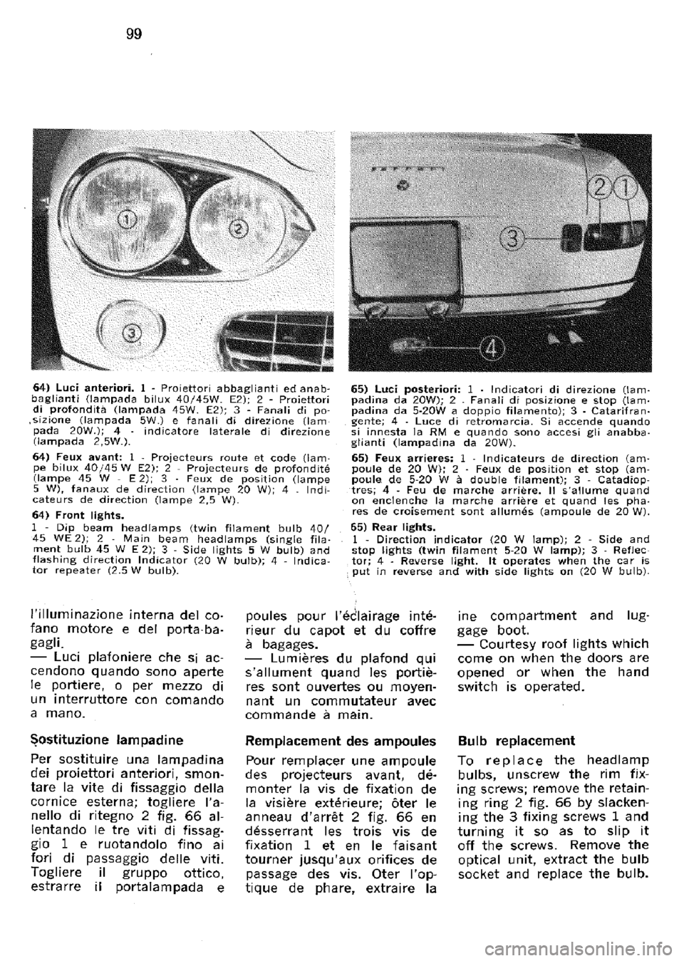 FERRARI 330 GT 1964 Owners Manual FERRARI 330 GT 1964 Owners Manual